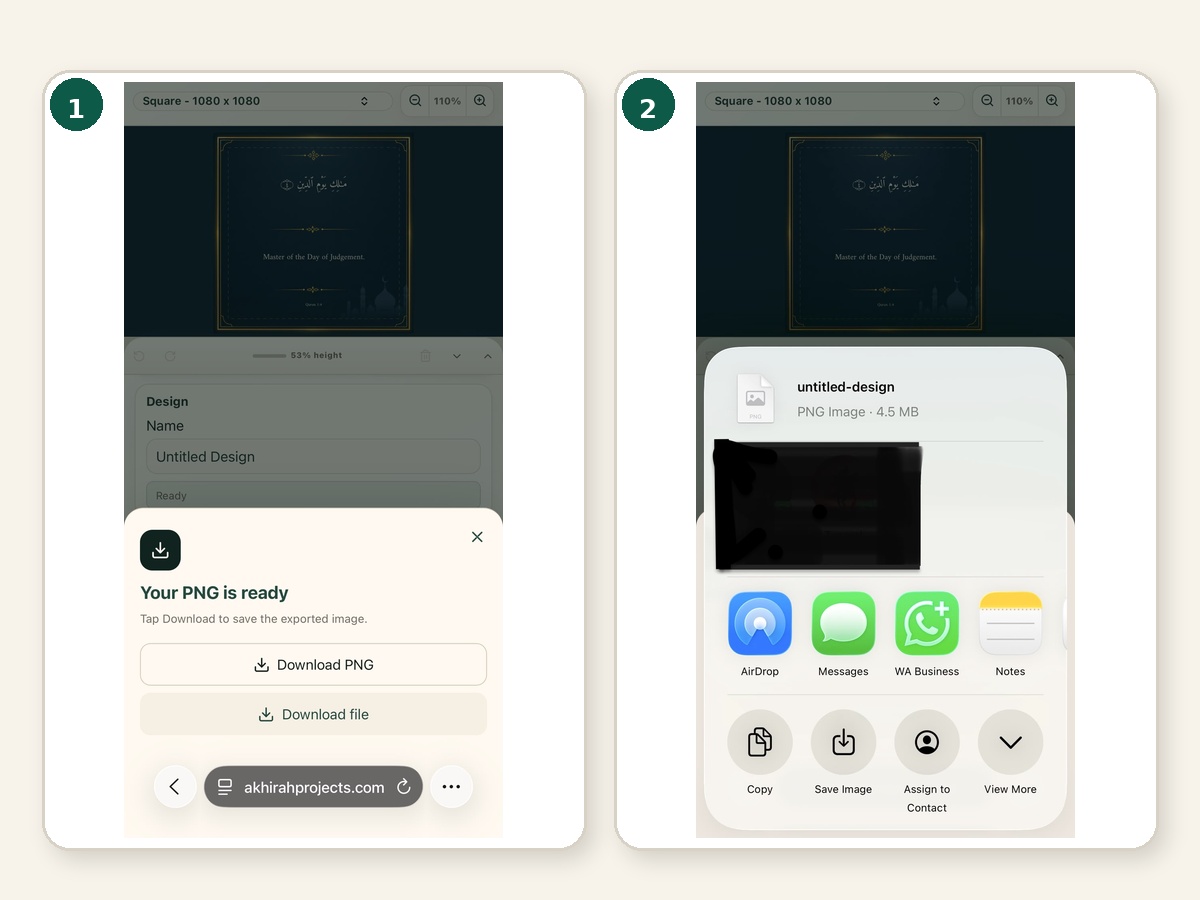 figure iphone save image workflow